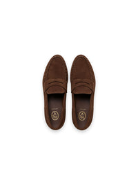 Loafer aus Veloursleder Spitz zulaufend
