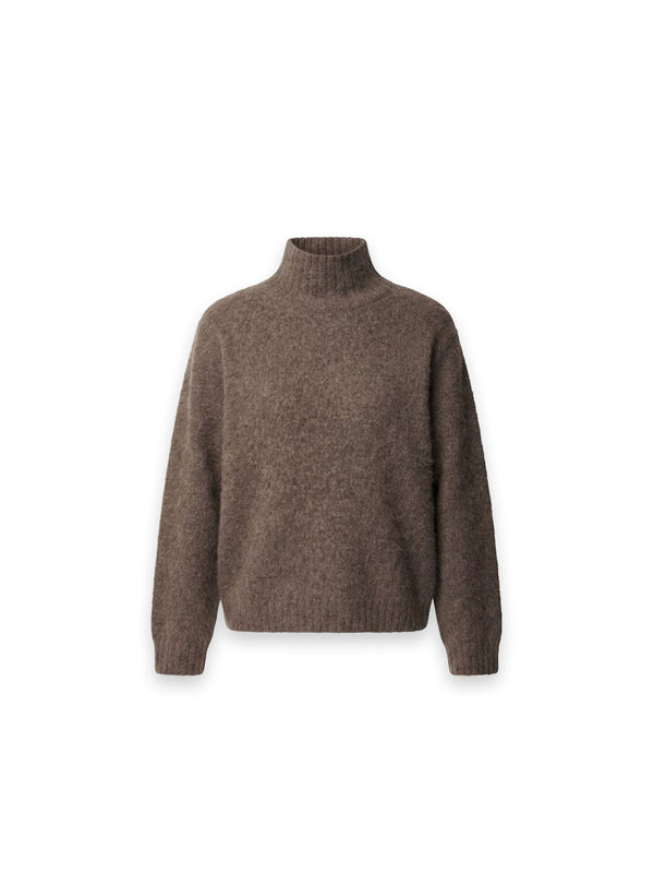 Rollkragenpullover mit hohem Kragen