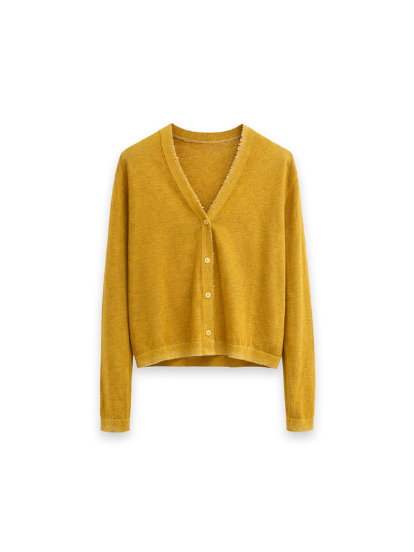 Cardigan aus Cashmere-Seiden-Mix