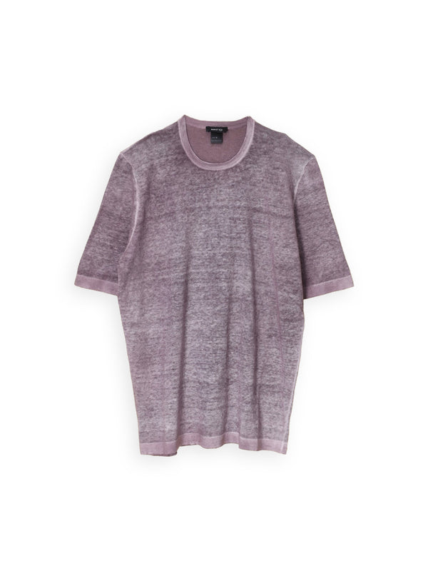 Kurzarm Shirt aus aus Leinen-Baumwoll-Mix