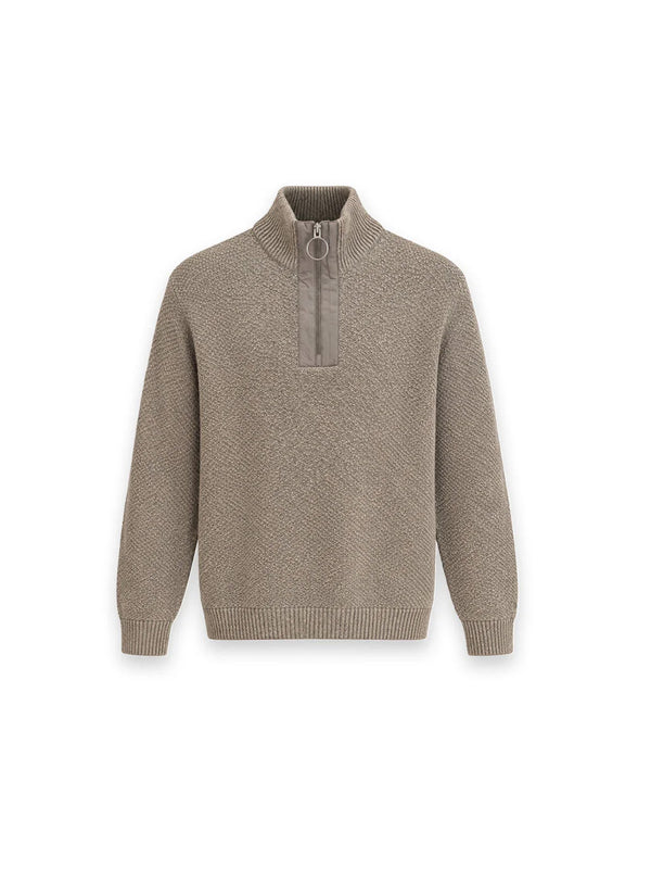Danforth Pullover – Half-Zip mit Ringdetail