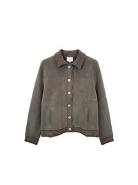 Hybrid Suede - Jacke aus Cashmere-Baumwoll-Mix