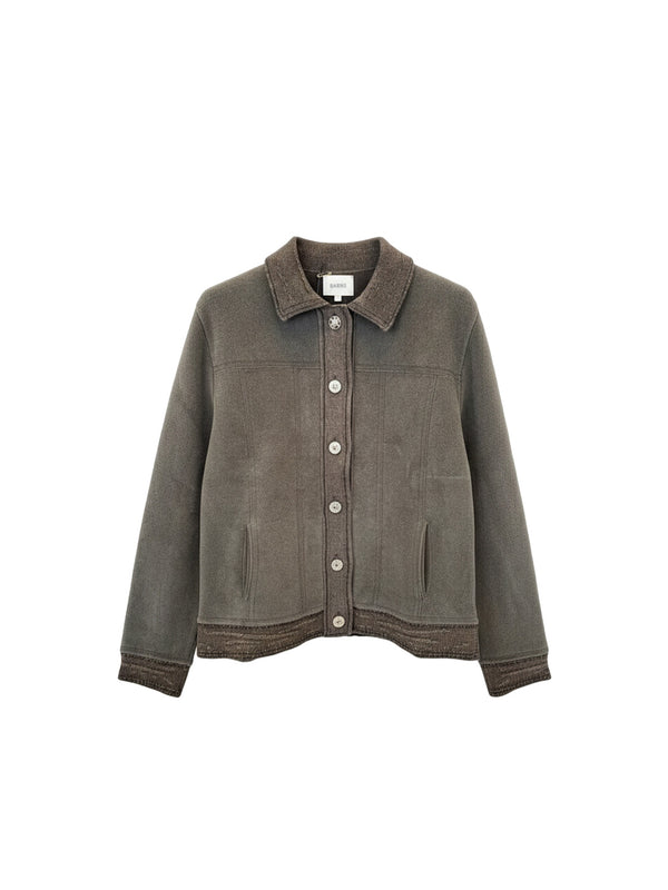 Hybrid Suede - Jacke aus Cashmere-Baumwoll-Mix