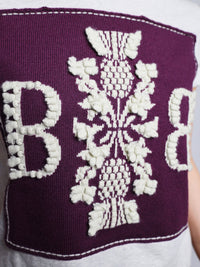 Thistle Logo – Shirt mit Cashmere Applikationen