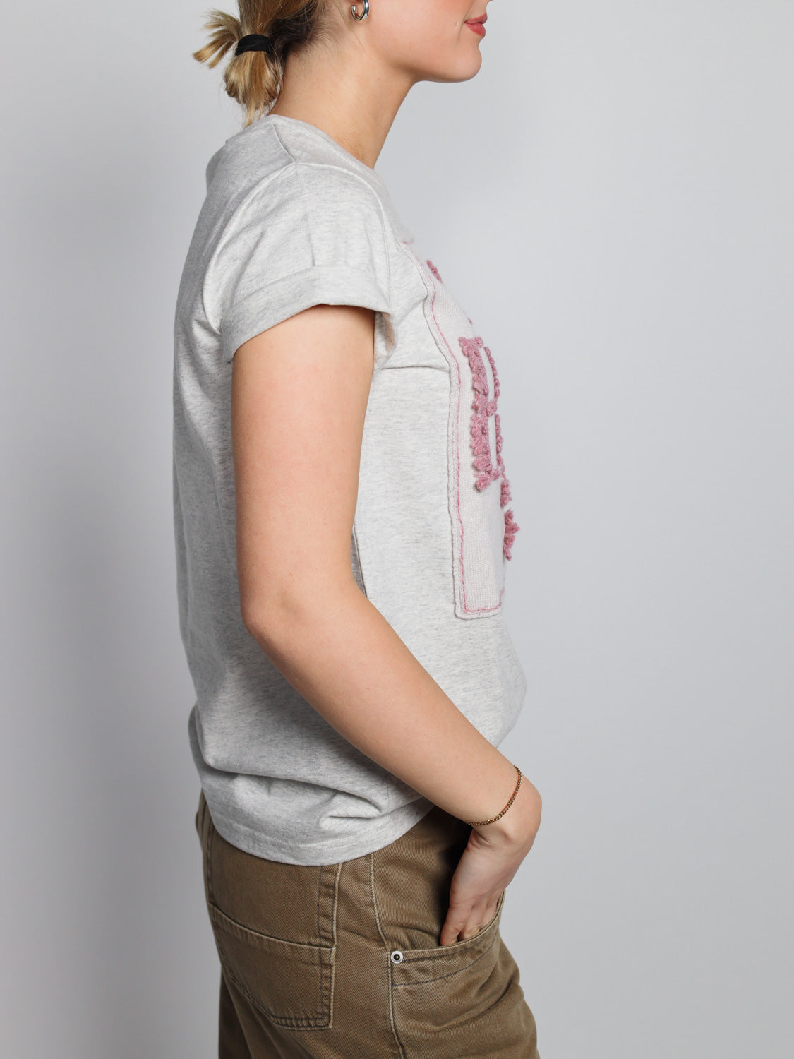 Thistle Logo – Shirt mit Cashmere Applikationen