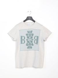 Baumwoll-T-Shirt mit Kaschmir-Applikation