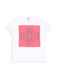 Thistle Logo Top – T-Shirt mit Kaschmir- Applikation