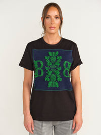 Barrie – Thistle - T - Shirt mit Logo Aufnäher