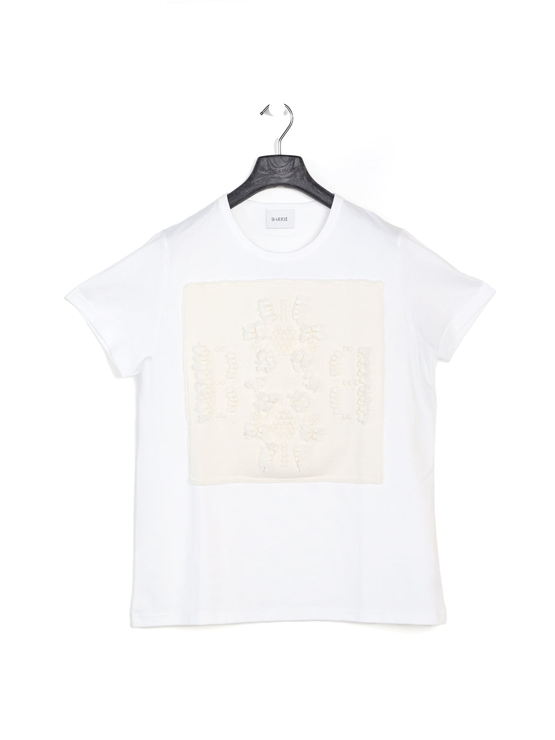 Baumwoll-T-Shirt mit Kaschmir-Applikation