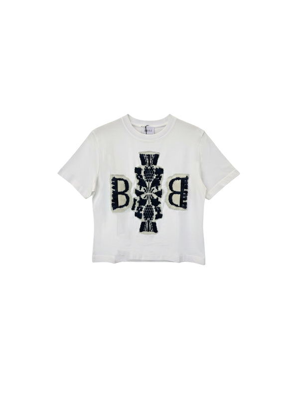 Fitted Tee - Kurzes T-Shirt mit Barrie-Logo