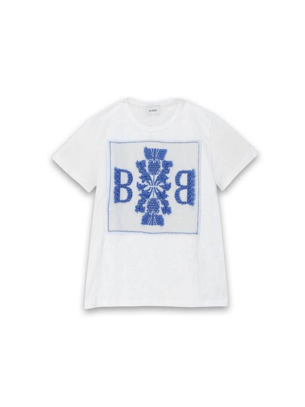 Thistle Logo – Shirt mit Cashmere Applikationen