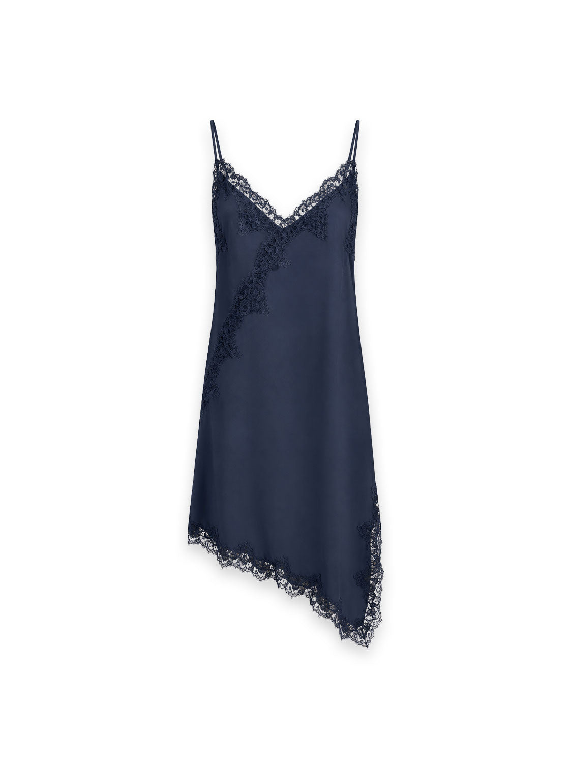 Kleid mit Spitzenbesatz