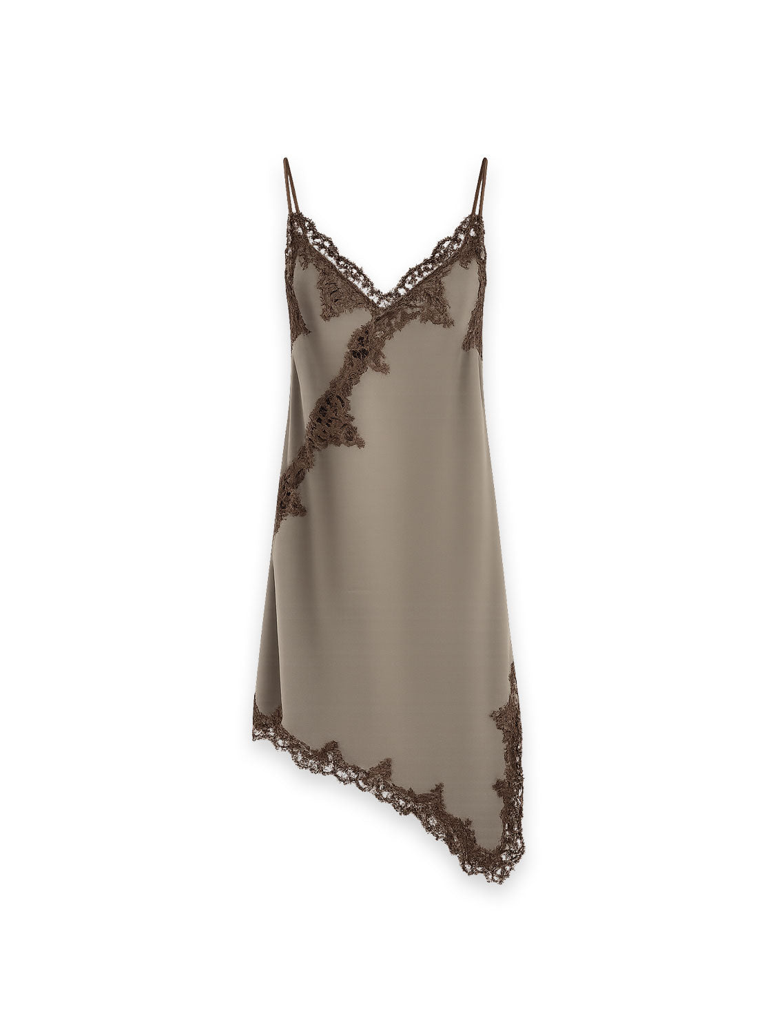 Kleid mit Spitzenbesatz
