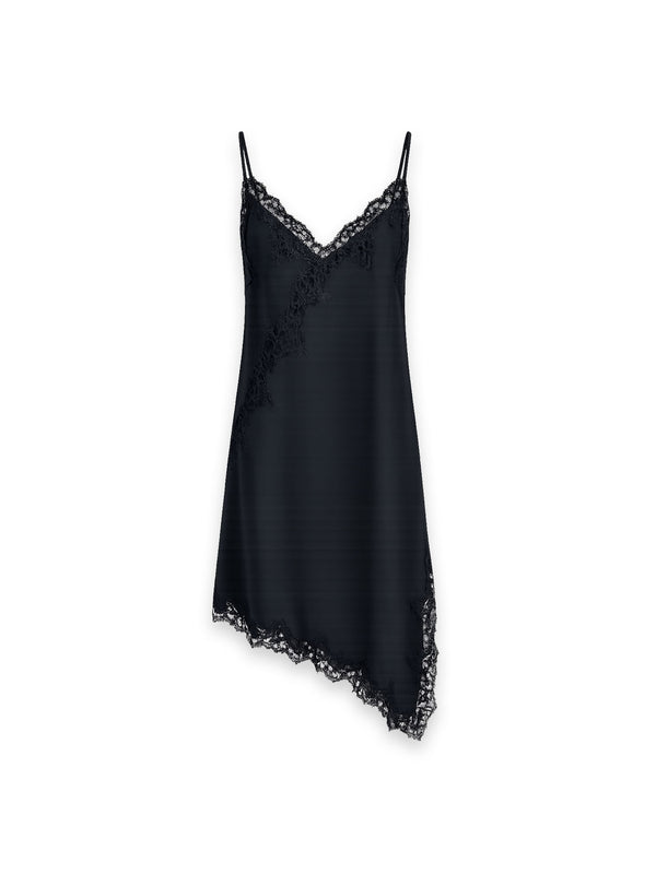 Kleid mit Spitzenbesatz