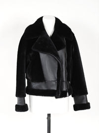 Straight – Bikerjacke aus Schafsfell