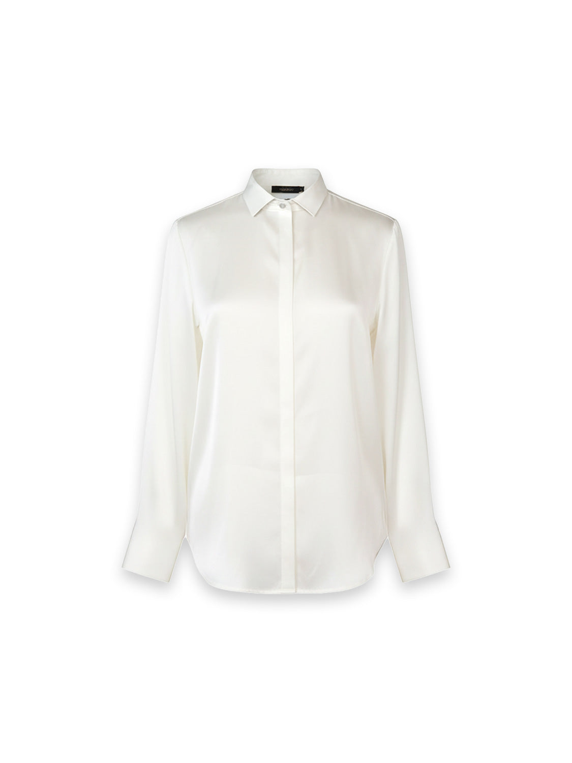 Bluse aus glänzender Seide