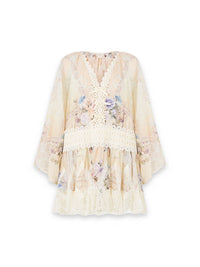 Laced with Love - Minikleid aus Seide