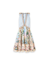 Ruffle Hem Halter Dress