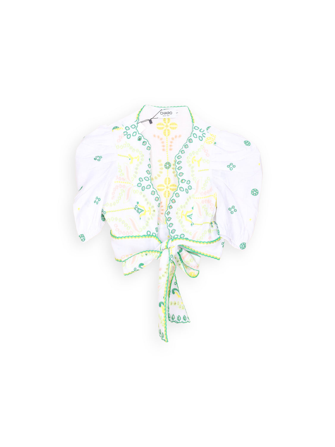 Cardigan mit floralem Loch Muster