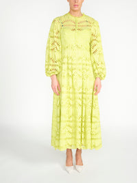 Maxikleid mit gesticktem Loch Muster