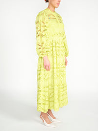 Maxikleid mit gesticktem Loch Muster