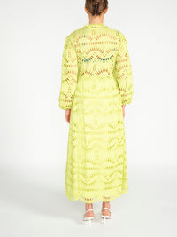 Maxikleid mit gesticktem Loch Muster