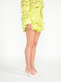 Minirock mit gesticktem Loch Muster