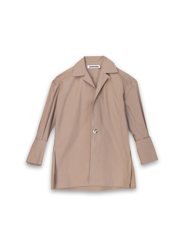 Jodie - Popelin Hemd in Tunika Stil