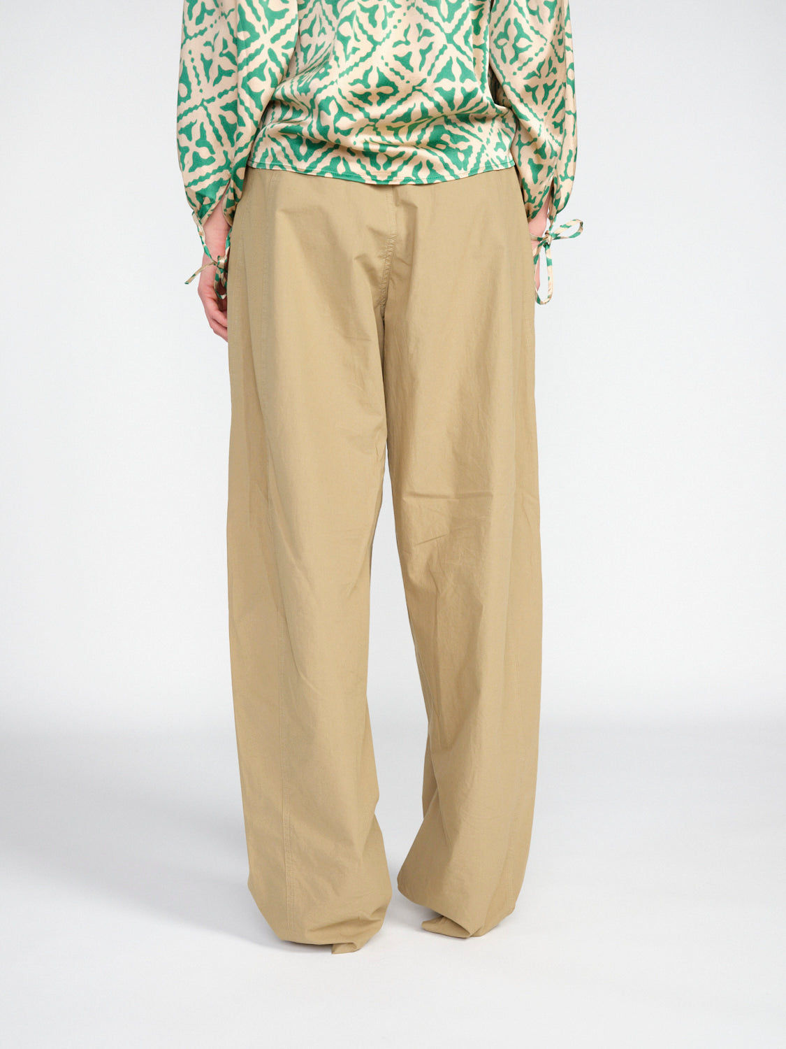 Phebe – Oversized Baumwoll-Wide-Leg-Hose