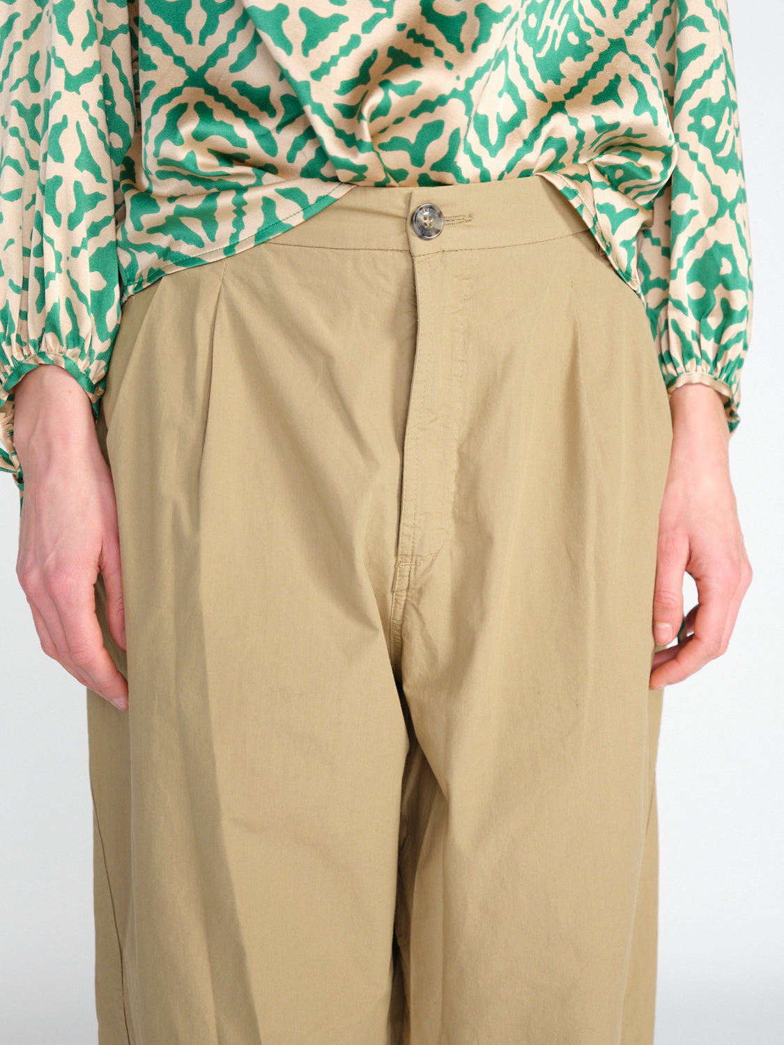 Phebe – Oversized Baumwoll-Wide-Leg-Hose