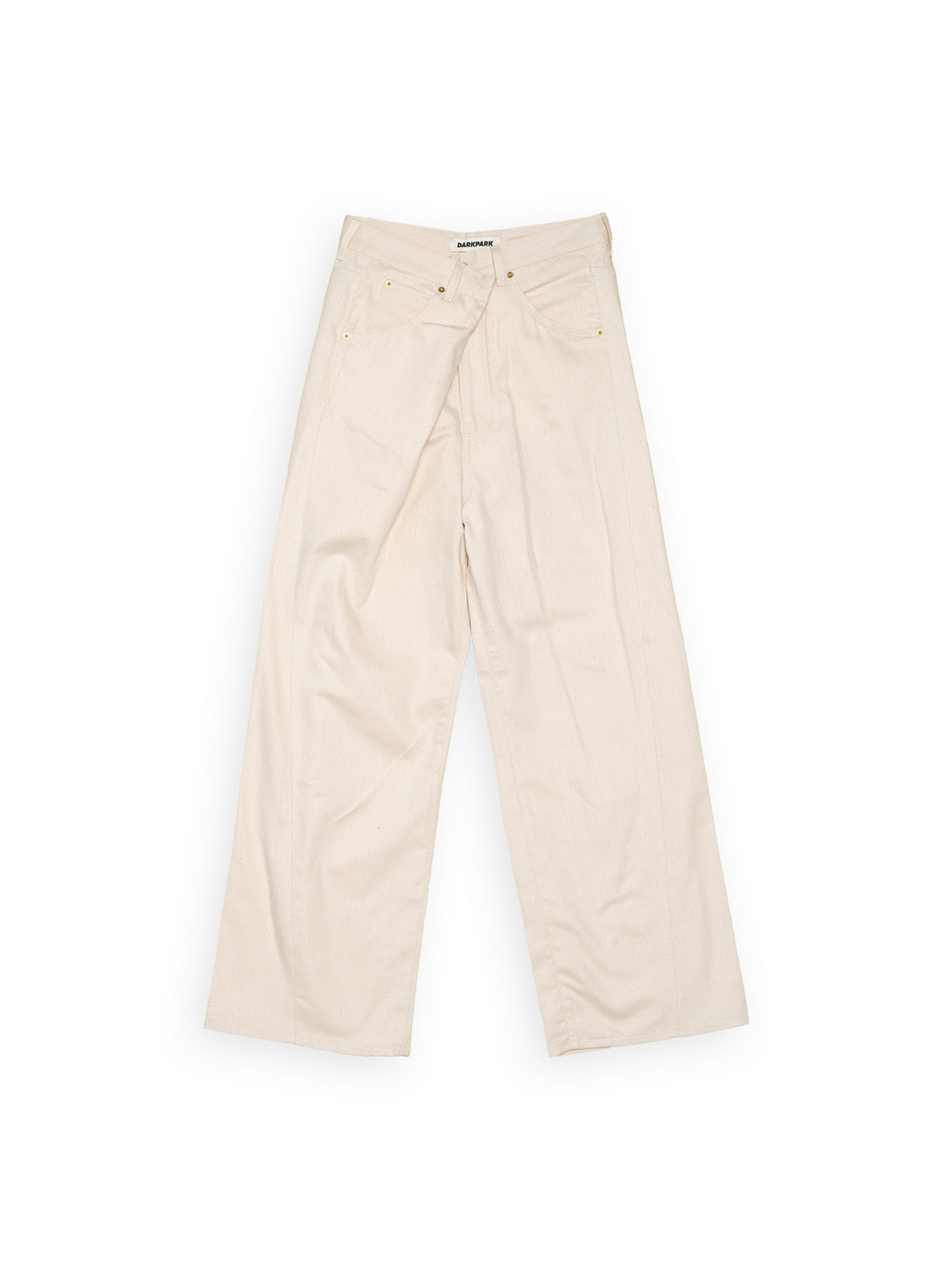 Wide-leg crossover trousers