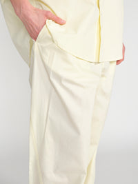 Baumwoll Hose mit weitem Bein