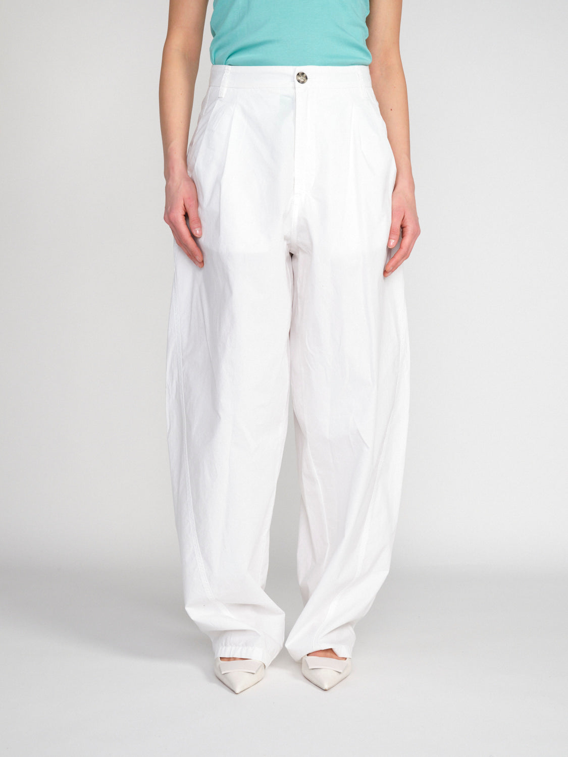 Phebe – Oversized Baumwoll-Wide-Leg-Hose