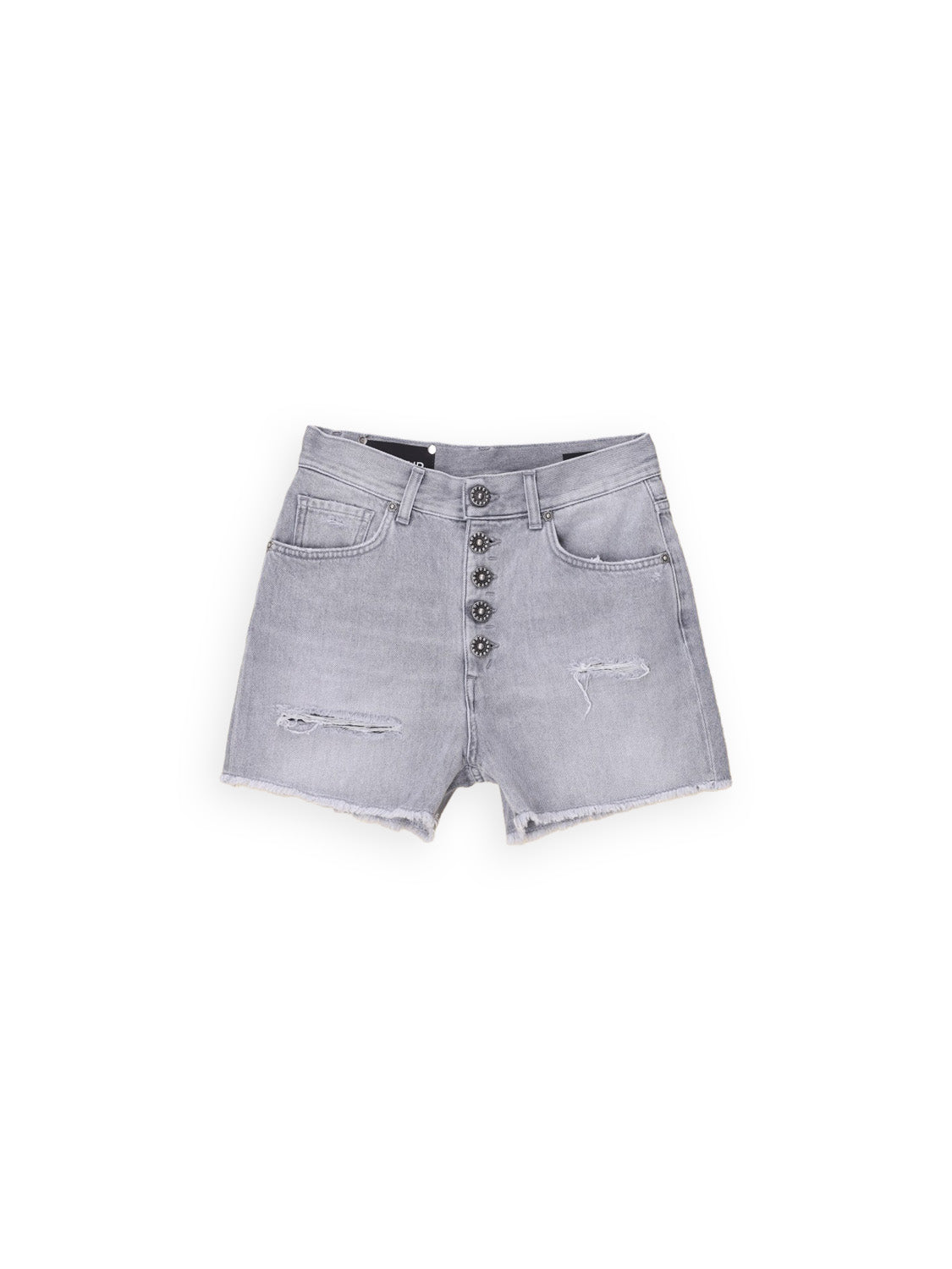 Denim-Shorts mit Rissen
