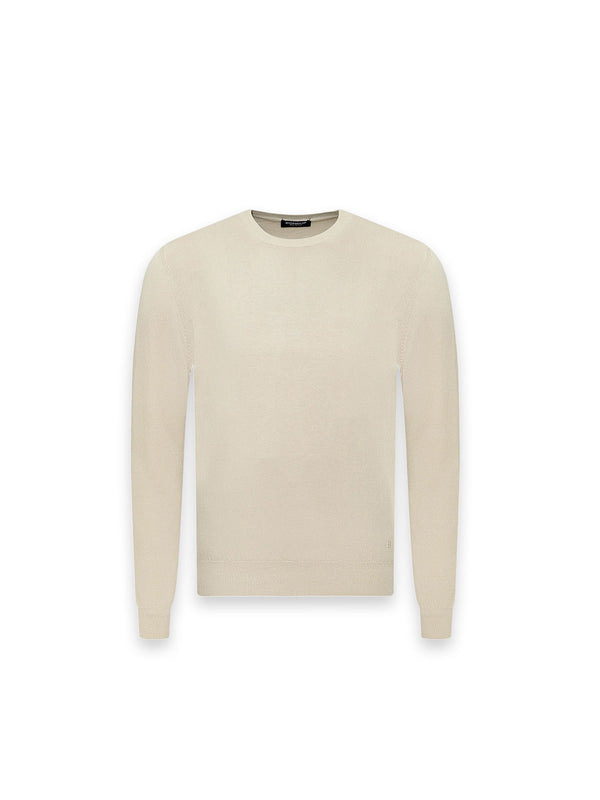 Pullover - aus Feinstrick mit Rundhals