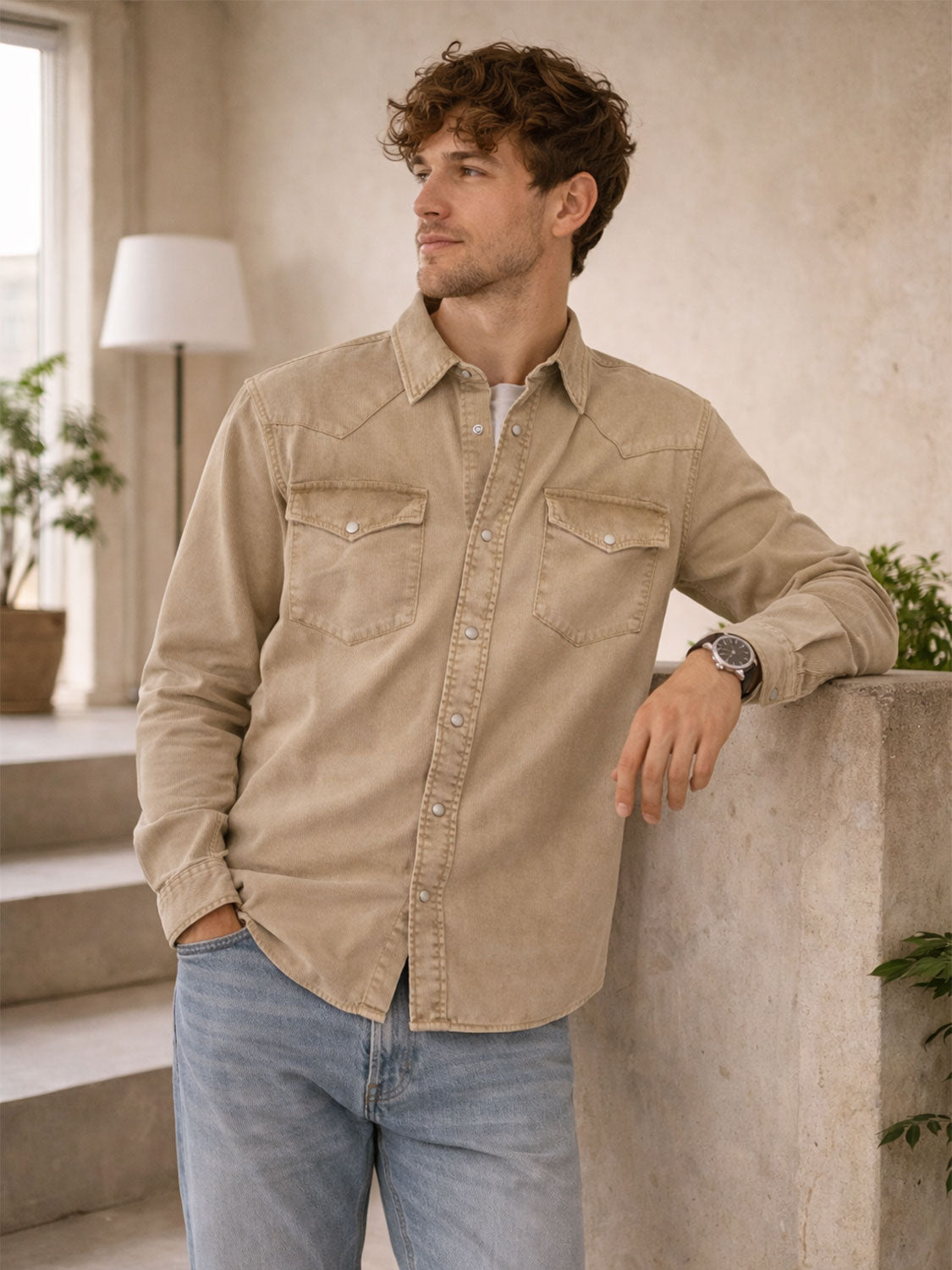 Hemd Western Pocket