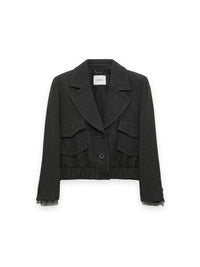 Layered Coolness – Cropped Blousonjacke