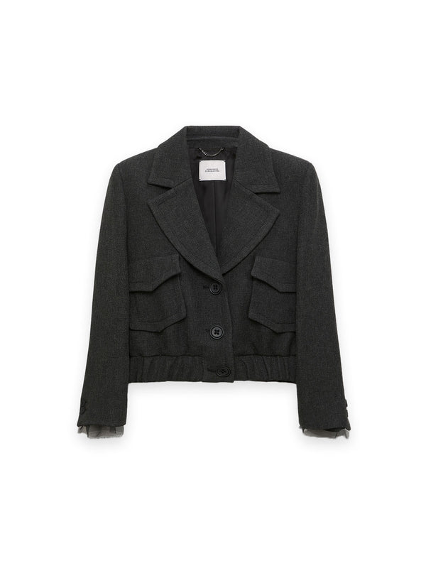 Layered Coolness – Cropped Blousonjacke