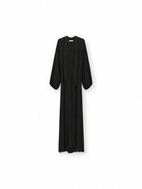 Dorothee Schumacher Soft Shimmer Maxikleid mit Schaldetail – Vorderansicht