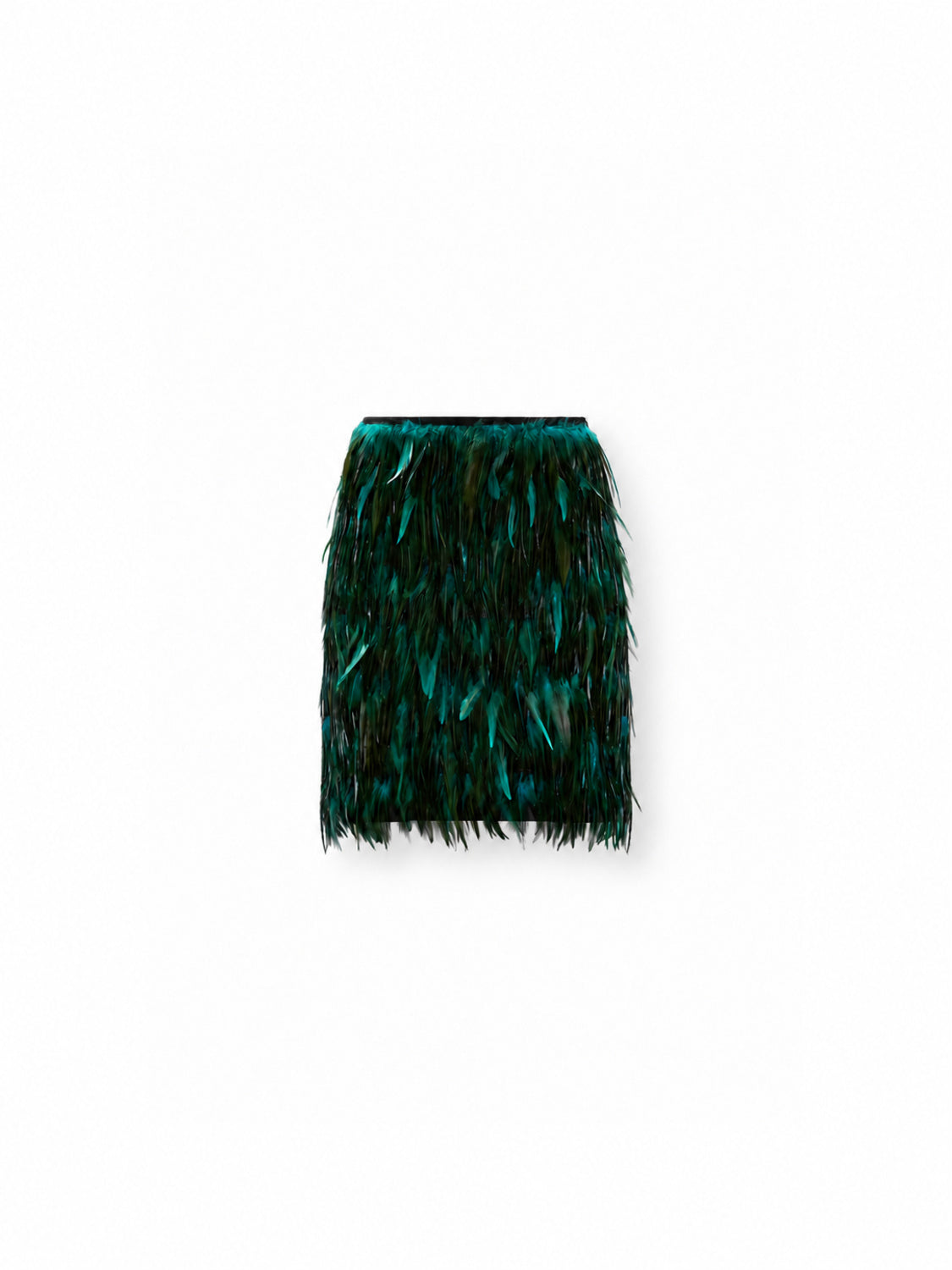 Dorothee Schumacher Feathered Whisper Minirock mit Federn – freigestellte Vorderansicht