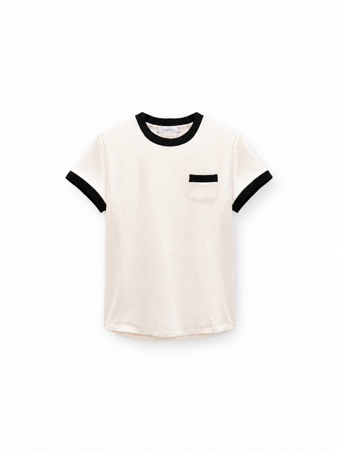 Dorothee Schumacher All Time Favorites T-Shirt mit Kontrastbündchen und Brusttasche – Vorderansicht