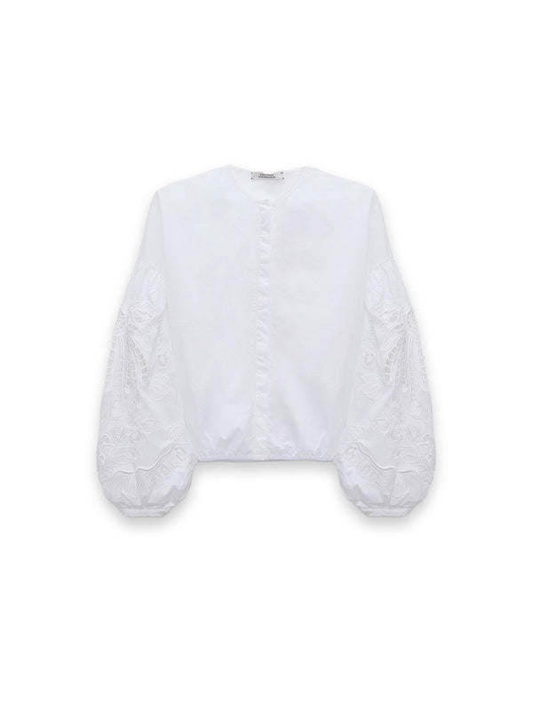 Embroidered - Florale Bluse