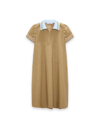 Poplin - Kurzes Polokleid aus Baumwoll-Popeline