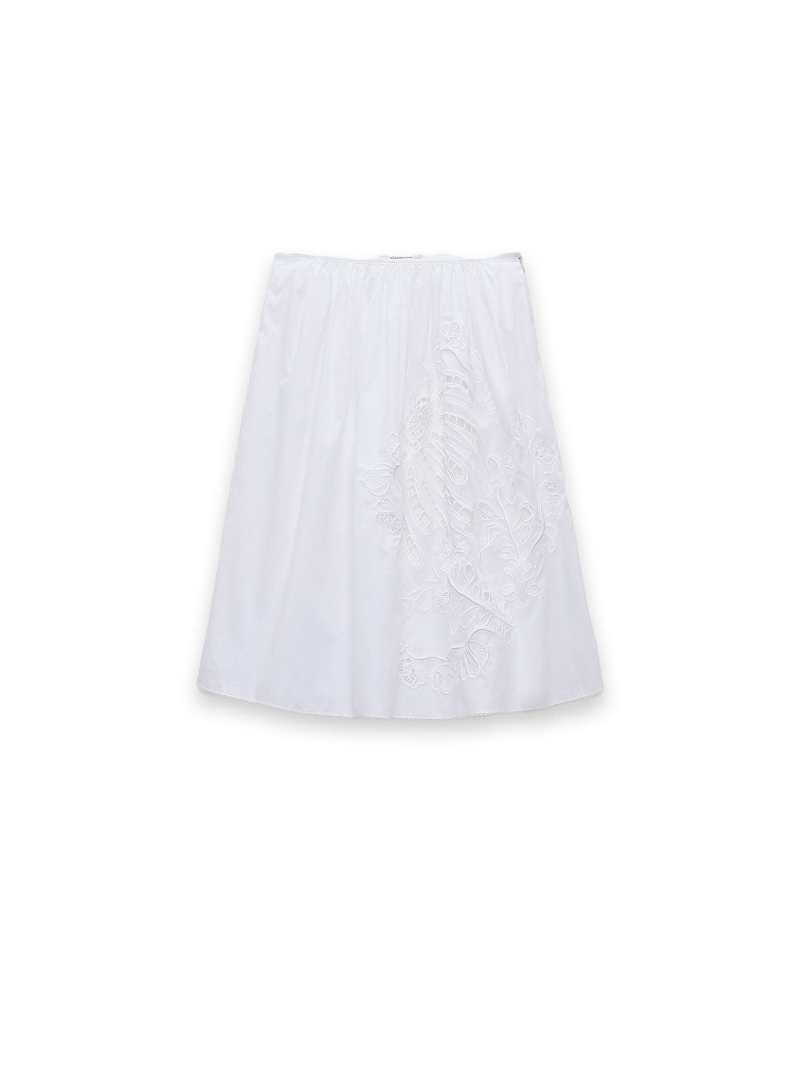 Embroidered - Floraler Rock aus Baumwolle