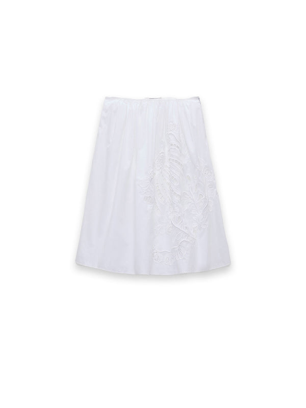 Embroidered - Floraler Rock aus Baumwolle