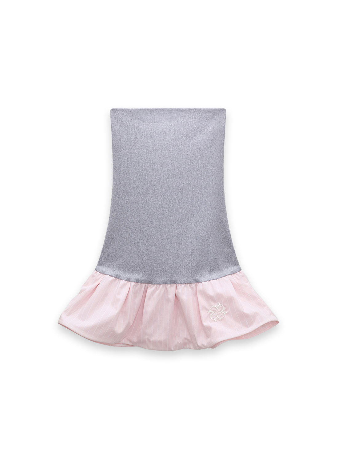 Ribbed - Kleid mit voluminösem Rock