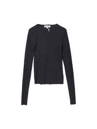 Longsleeve Shirt mit Rippenstrick 