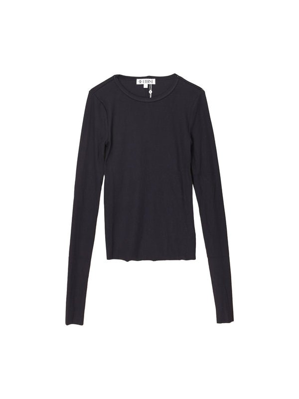 Longsleeve Shirt mit Rippenstrick 