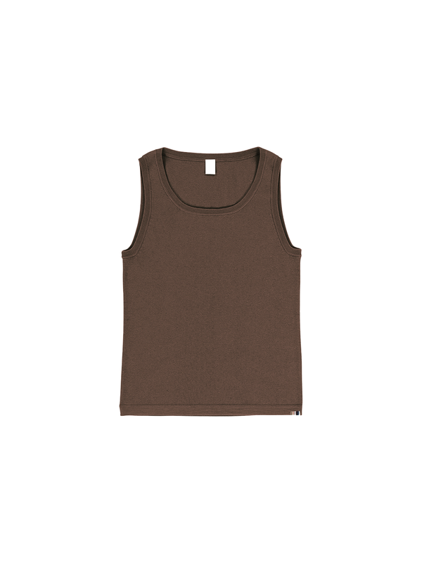 N°333 Singlet – Top aus Baumwoll-Cashmere-Mix