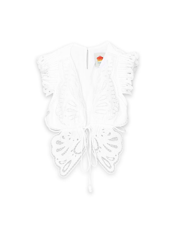Off White Butterfly – Cropped Top
